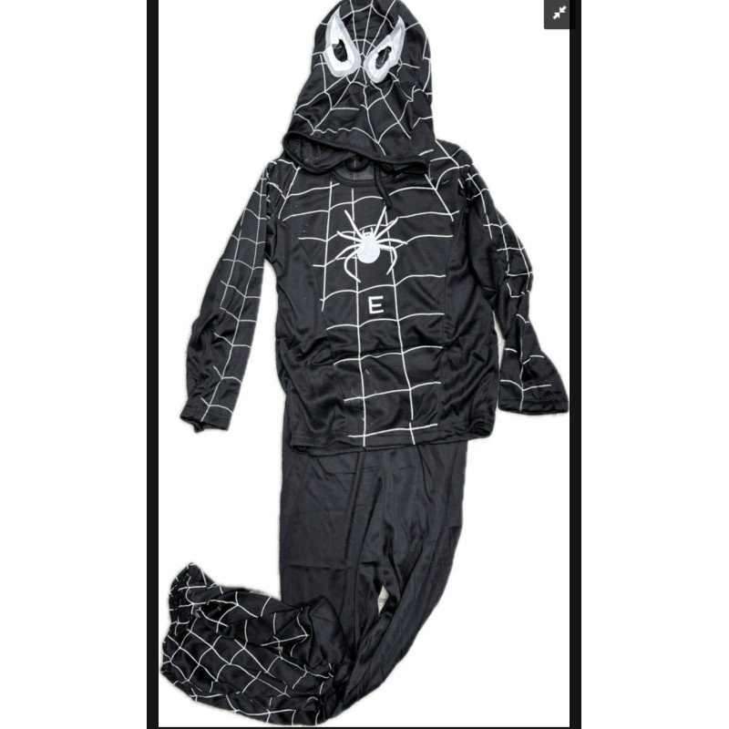 STRÓJ KOSTIUM SPIDERMAN CZARNY