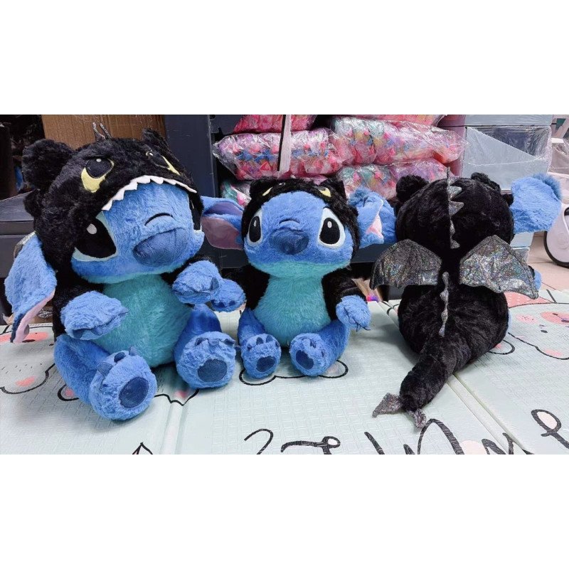 PLUSZAK MASKOTKA STITCH SMOK 45CM