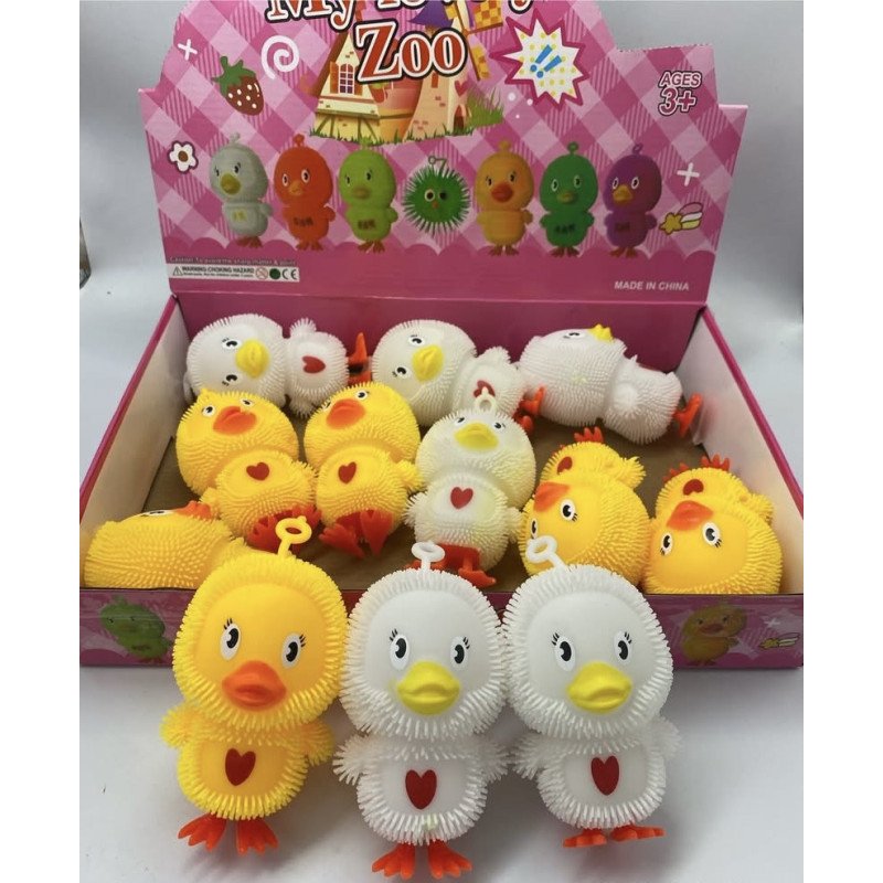 SQUISHY GNIOTKI KURCZAKA ŚWIECĄCE