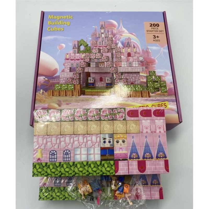 KLOCKI MAGNETYCZNE 200PCS MINECRAFT