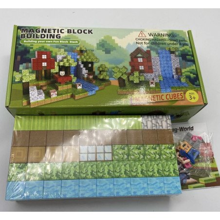 KLOCKI MAGNETYCZNE 100PCS MINECRAFT