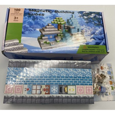 KLOCKI MAGNETYCZNE 100PCS MINECRAFT