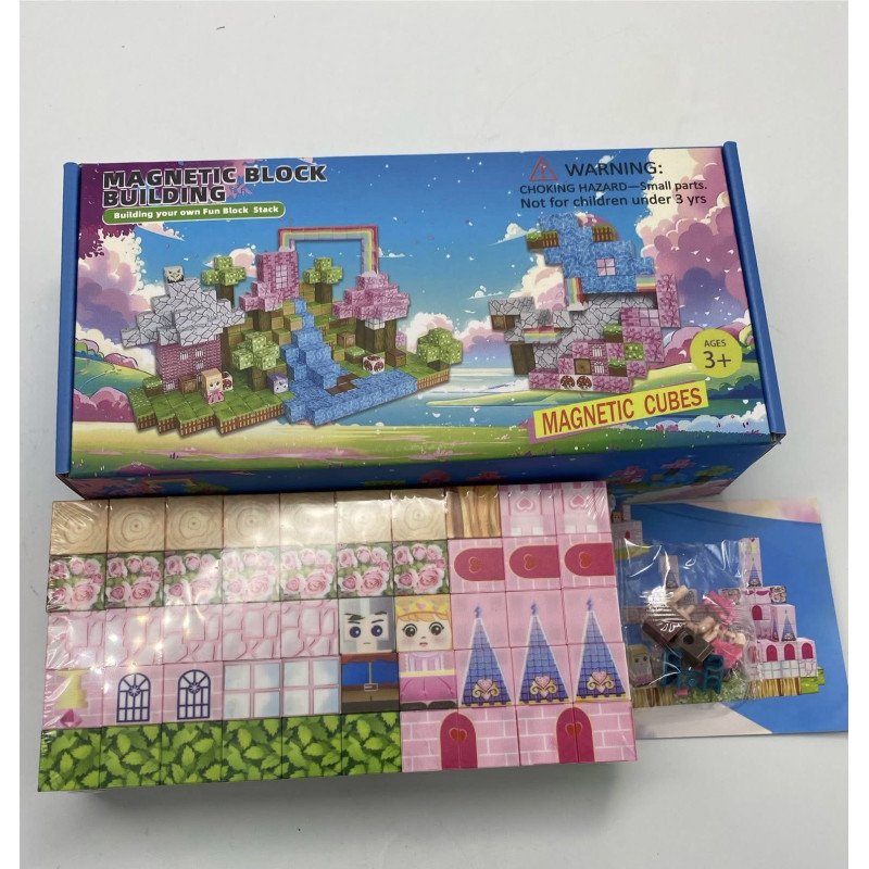 KLOCKI MAGNETYCZNE 100PCS MINECRAFT
