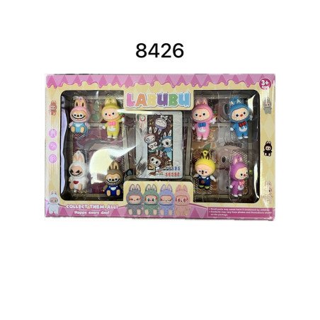 ZESTAW 8SZT FIGURKI + KARTA LABUBU