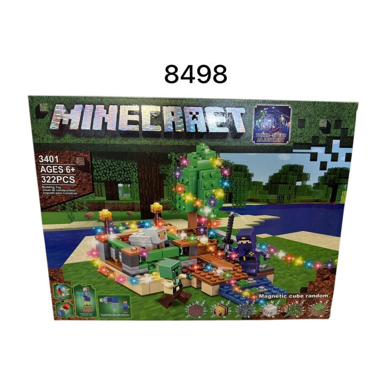 KLOCKI 3401 MINECRAFT MAGNETYCZNY LEDOWE