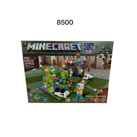 KLOCKI 3403 MINECRAFT MAGNETYCZNY LEDOWE
