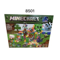 KLOCKI 3402 MINECRAFT MAGNETYCZNE LEDOWE