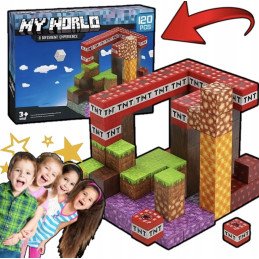 KLOCKI MAGNETYCZNE 120PCS MY WORLD MINECRAFT