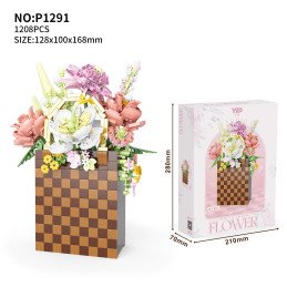 KLOCKI FLOWERS KWIATY