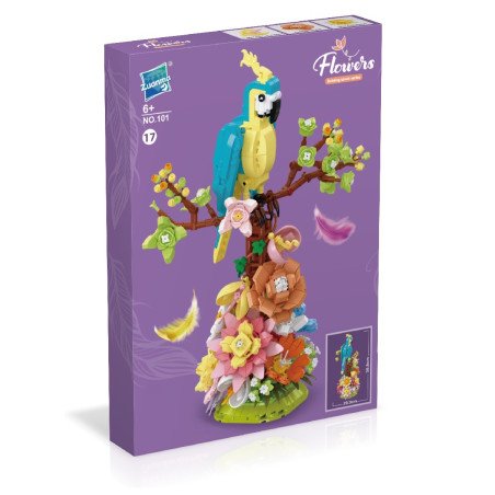 KLOCKI FLOWERS KWIATY