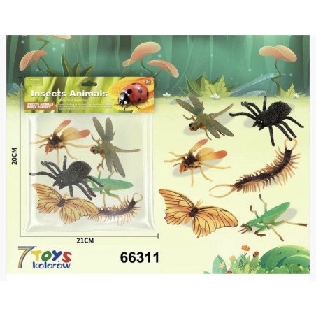 ZABAWKOWY ZWIERZAT INSECT 6PCS