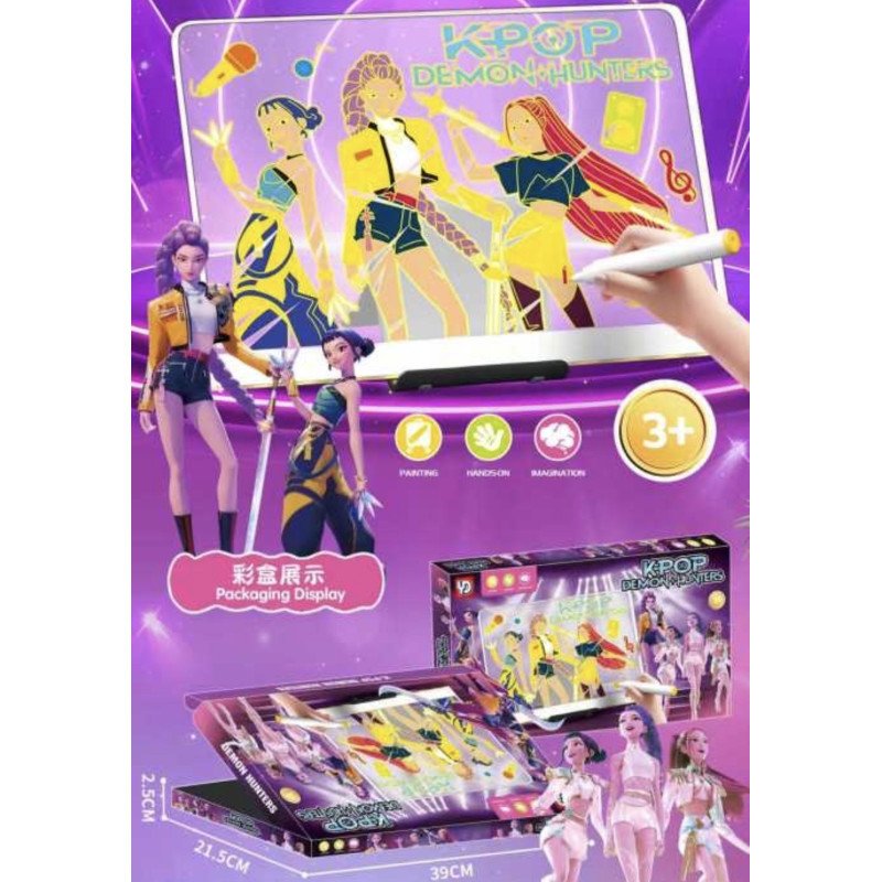 K-POP TABLICA PODŚWIETLANA LED DO RYSOWANIA