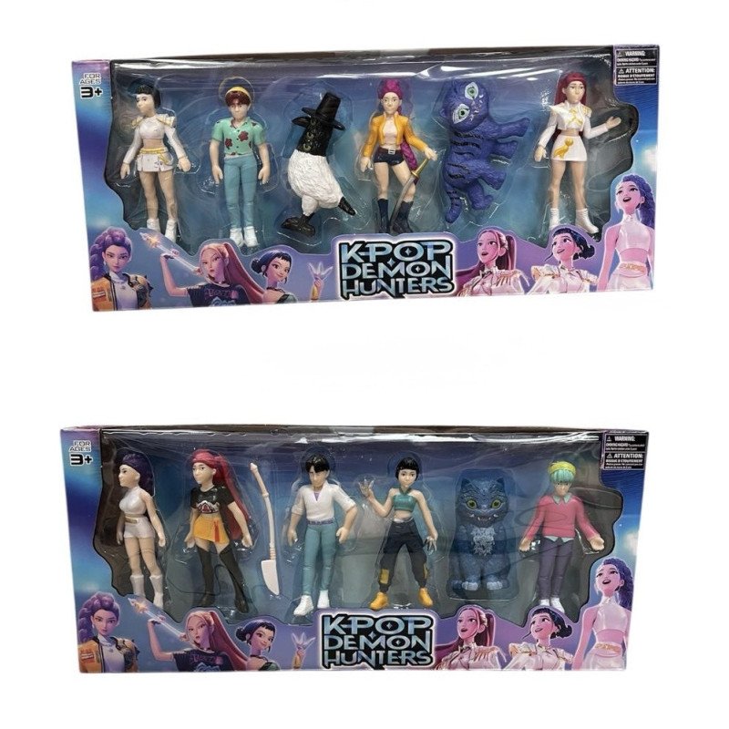 ZESTAW 6SZT FIGURKI K-POP DEMON HUNTERS 2 MODEL