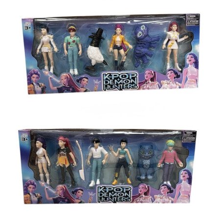 ZESTAW 6SZT FIGURKI K-POP DEMON HUNTERS 2 MODEL