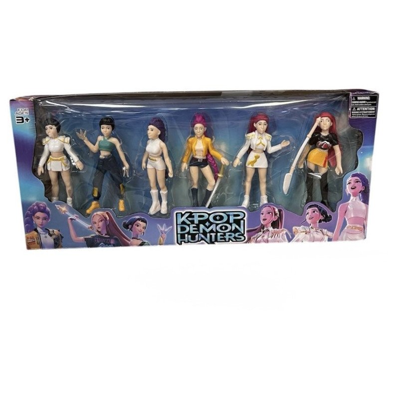 ZESTAW 6SZT FIGURKI K-POP DEMON HUNTERS