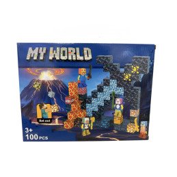 KLOCKI MAGNETYCZNE 100PCS MINECRAFT