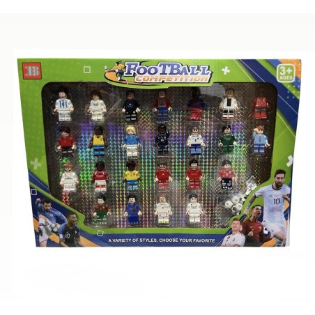 ZESTAW 24SZT FIGURKI PIŁKARSKIE FOOTBALL COMFETITION