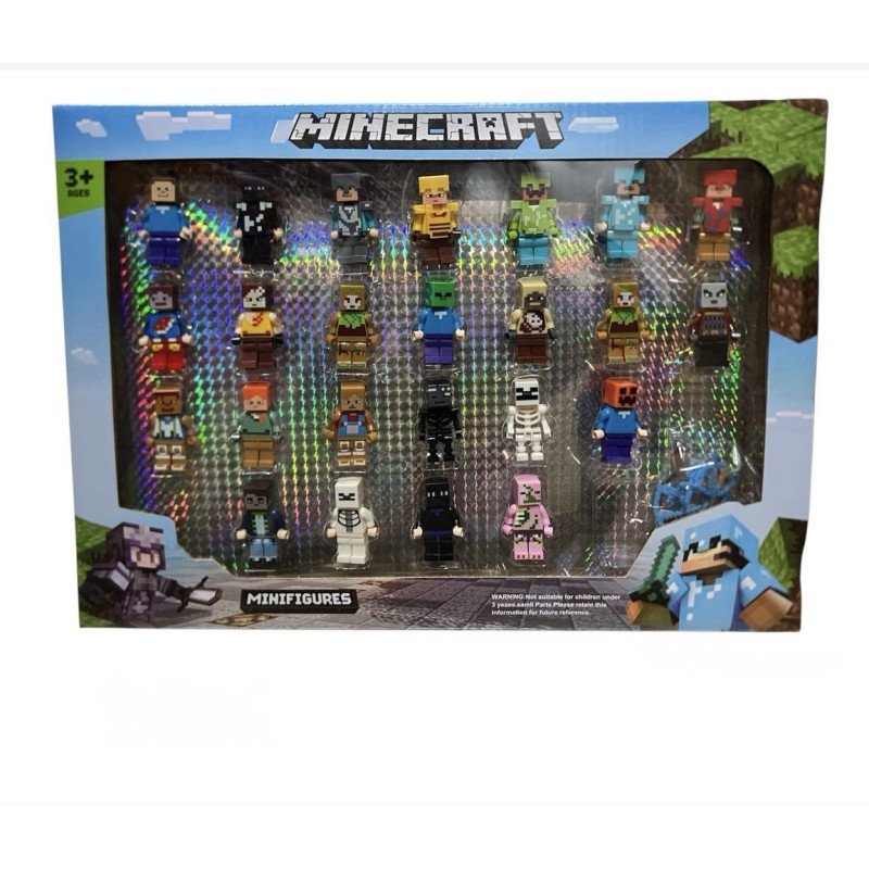 ZESTAW 24SZT FIGURKI MINECRAFT