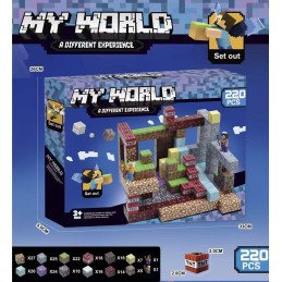 KLOCKI MAGNETYCZNE 220PCS MY WORLD MINECRAFT