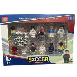ZESTAW 12SZT FIGURKI PIŁKARSKIE SOCCER