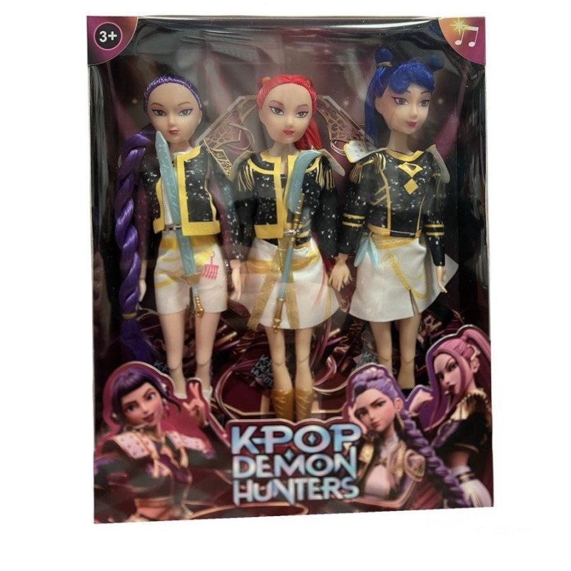 ZESTAW 3SZT LALKA K-POP Z DŹWIĘKIEM