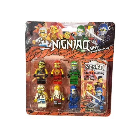 ZESTAW 6SZT FIGURKI NINJA