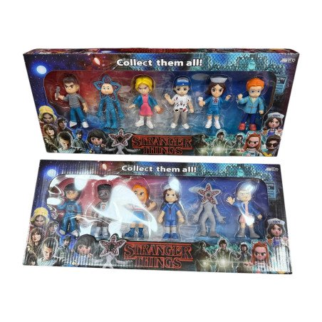 ZESTAW 6SZT FIGURKI STRANGER THINGS