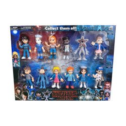ZESTAW 12SZT FIGURKI STRANGER THINGS