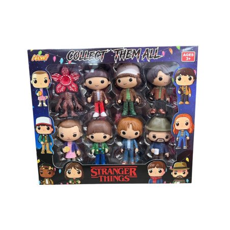 ZESTAW 10SZT FIGURKI STRANGER THINGS