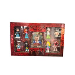 ZESTAW 8SZT FIGURKI + KARTA STRANGER THINGS