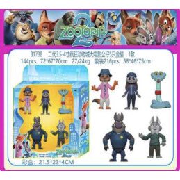 ZESTAW 5SZT FIGURKI ZOOTOPIA 2