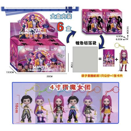 LOSOWA BRELOK FIGURKI K-POP W PUDEŁKO