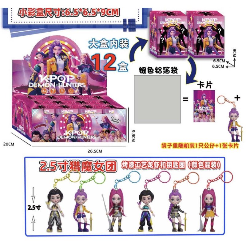 LOSOWA BRELOK FIGURKI K-POP W PUDEŁKO