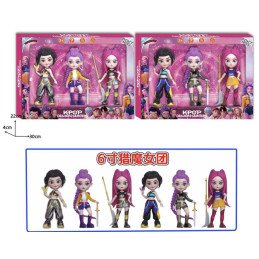 ZESTAW 3SZT FIGURKI K-POP DEMON HUNTERS