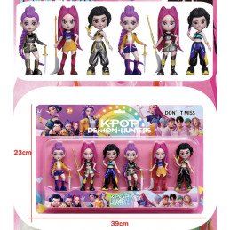 ZESTAW 6SZT FIGURKI K-POP DEMON HUNTERS