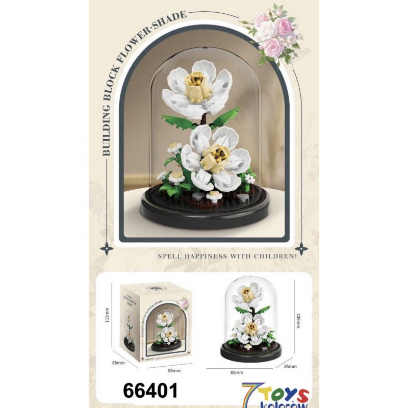 KLOCKI KWIATY FLOWERS MIX 3 MODEL