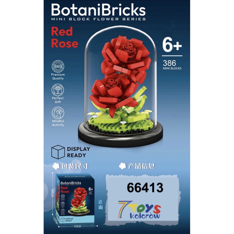 KLOCKI KWIATY FLOWERS 4 MODEL