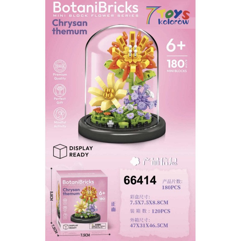 KLOCKI KWIATY FLOWERS 7 MODEL