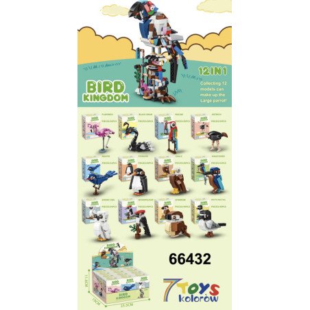 KLOCKI ANIMAL WORLD 12W1