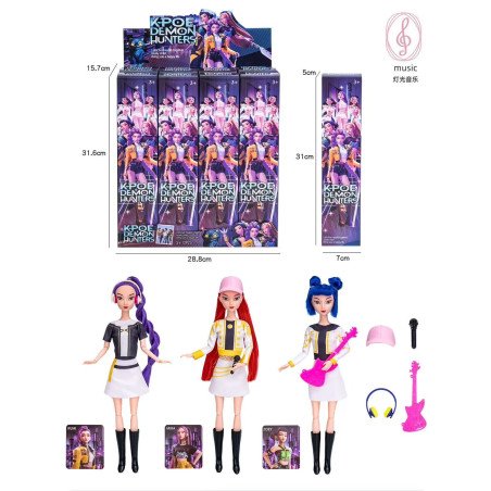 LALKA K-POP 30CM DŹWIĘK + AKCESORIA