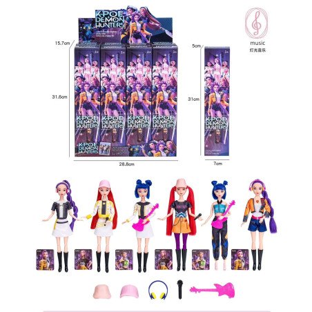 LALKA K-POP 30CM DŹWIĘK + AKCESORIA