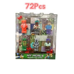KLOCKI MAGNETYCZNE 72PCS MY WORLD MINECRAFT