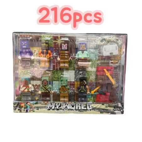 KLOCKI MAGNETYCZNE 216PCS MY WORLD MINECRAFT