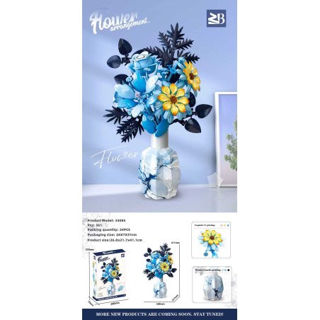 KLOCKI KWIATY FLOWERS