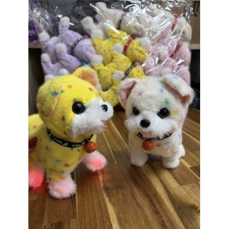 MASKOTKA CHODZĄCY SZCZEKAJĄCY PIESEK NA BATERIE