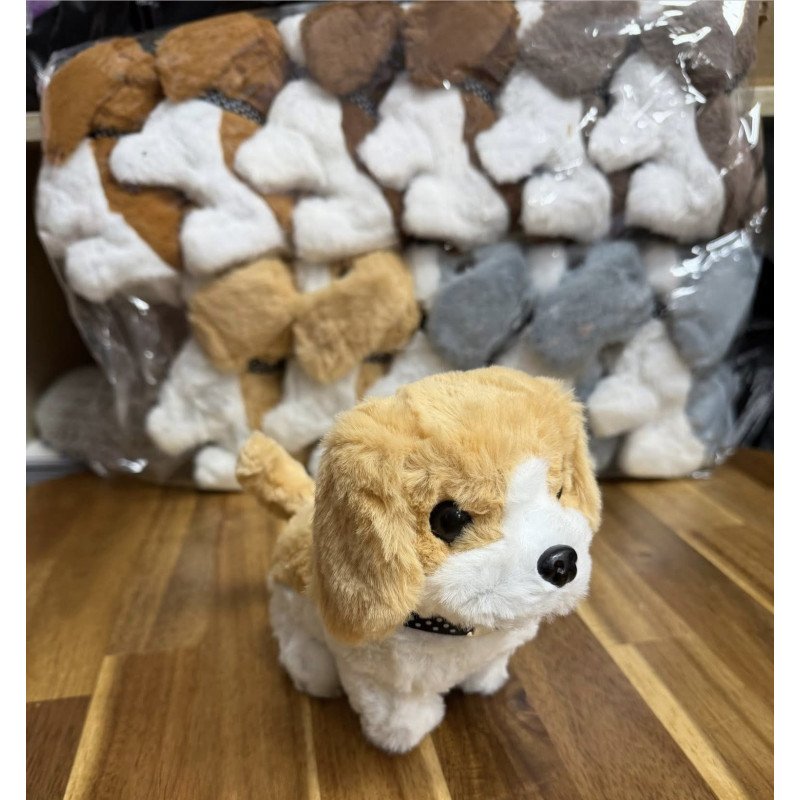 MASKOTKA CHODZĄCY SZCZEKAJĄCY PIESEK NA BATERIE