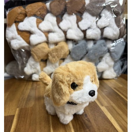 MASKOTKA CHODZĄCY SZCZEKAJĄCY PIESEK NA BATERIE