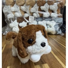 MASKOTKA CHODZĄCY SZCZEKAJĄCY PIESEK NA BATERIE