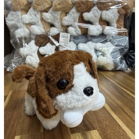 MASKOTKA CHODZĄCY SZCZEKAJĄCY PIESEK NA BATERIE