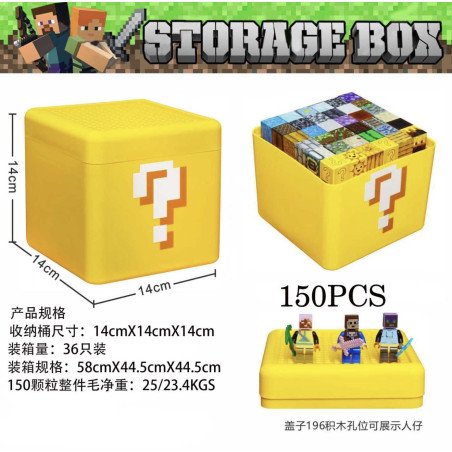 KLOCKI MAGNETYCZNE 150PCS ZŁOTY BOX